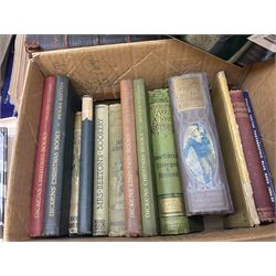 Collection of books, to include four volumes of Muspratts Chemistry, The Beatles Unseen Archives, Hobbies magazines, The Encyclopaedia of Sanitary Plumbing and a collection of motor engineering books, etc, in three boxes