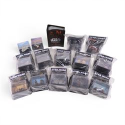 Eighty DeAgostini Star Wars The Official Starships & Vehicle collection models and magazines