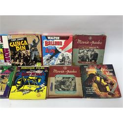 Film reels, mostly 8mm, to include Charlie Chaplin, Laurel & Hardy, The 3 Stooges, Spartacus the Gladiator etc 