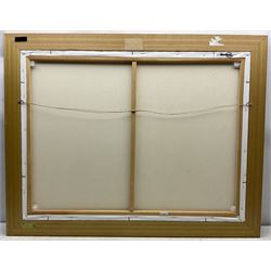 Sue Fitzgerald (British Contemporary): Sunflowers, oil on canvas signed 75cm x 100cm 
Provenance: private collection, purchased Walker Galleries, Harrogate, label verso