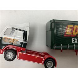 Corgi Eddie Stobart - four lorries in the Superhaulers Series Nos. TY86650, TY86649, TY86647 & TY86646; three other lorries Nos. 23203, 29103 & 20903; all boxed; and two unboxed lorries (9)