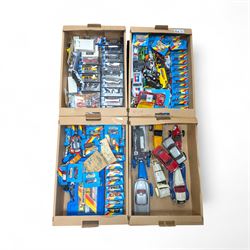 Large collection of diecast model vehicles, including Matchbox and Classico examples, boxe...