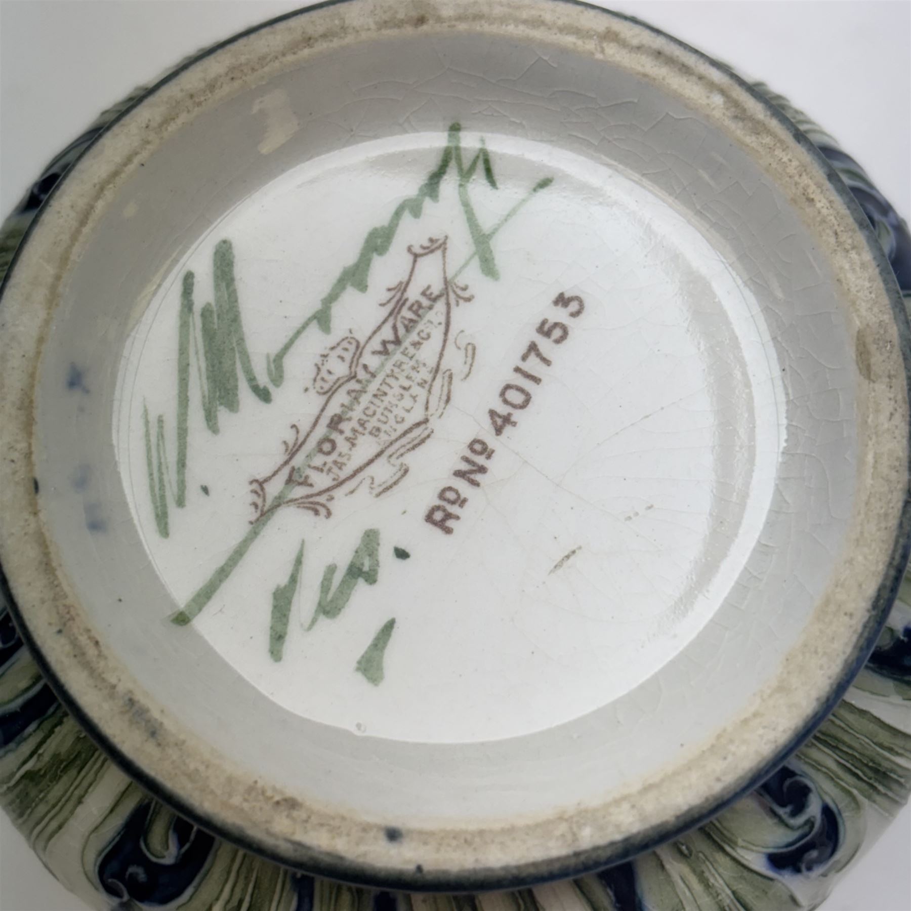 William Moorcroft for James Macintyre & Co Florian Ware vase in Poppy pattern, with painted and printed mark beneath, H10cm 
