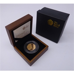  Queen Elizabeth II 2010 'Girlguiding UK' gold proof 50p coin, boxed with certificate  