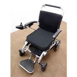  WHEELCHAIR88 PW-1000XL folding powered wheel chair, with charger and carry case (This item is PAT tested - 5 day warranty from date of sale)  