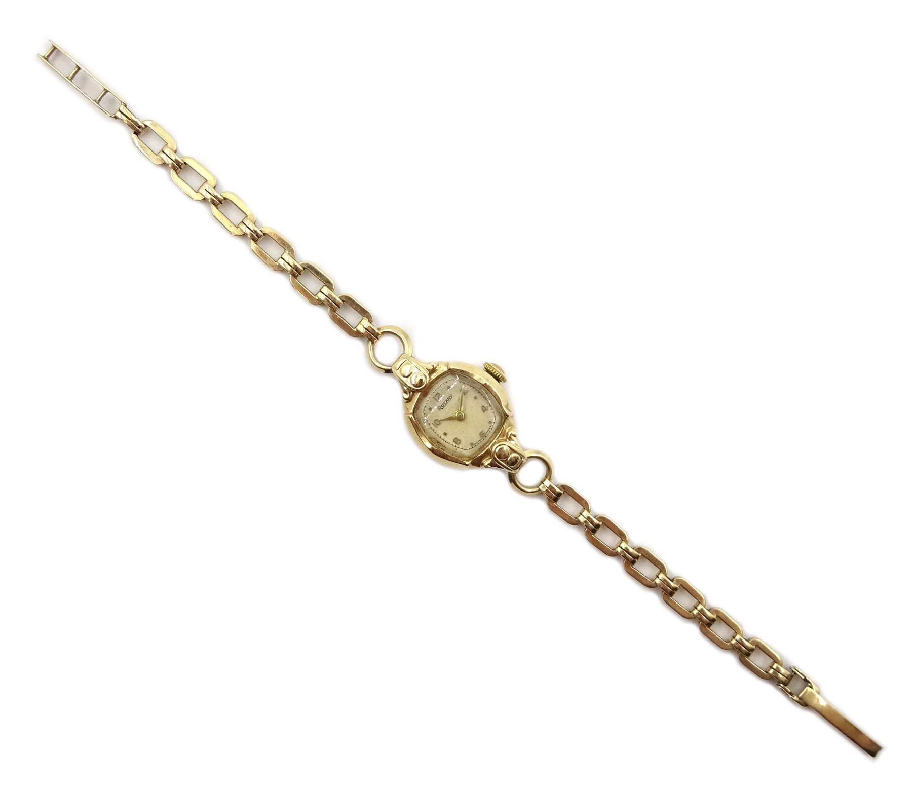  Rotary 9ct gold ladies bracelet wristwatch, manual wind hallmarked  