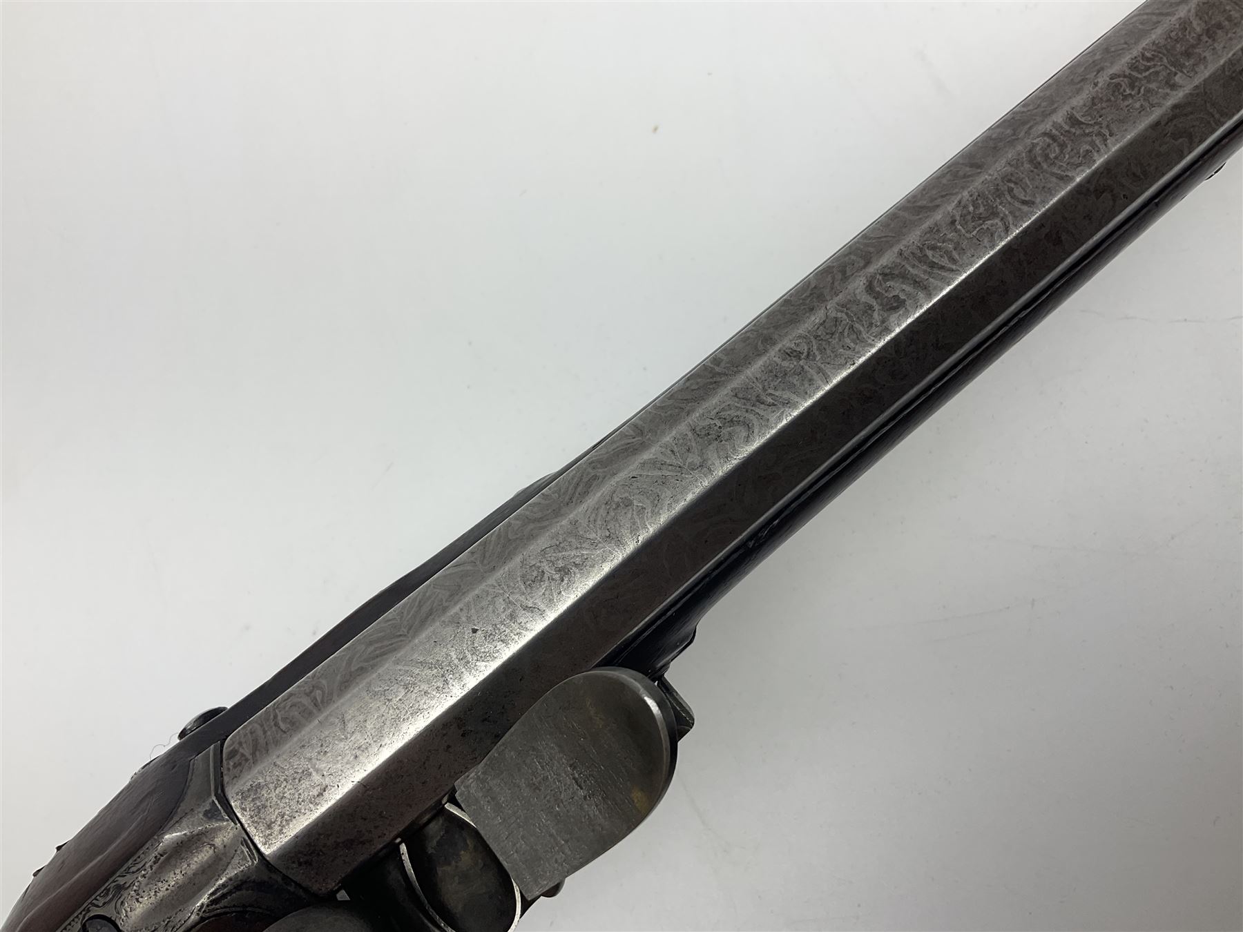 Late 18th/early 19th century 16-bore flintlock fowling piece by Jover, the 104cm(41