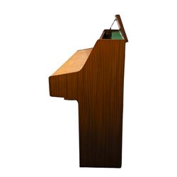 1970s Bentley upright piano, with teak effect veneer, serial no. 138837, H100cm