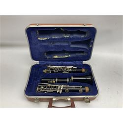 John Packer JP121 Mk.IV five-piece clarinet, serial no.12109992; in original case; and B & H 78 four-piece clarinet, serial no.1107309; cased (2)