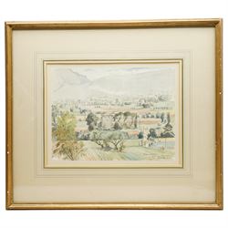 William John Clare Gaskell (British Mid-20th century): 'Beaurecueil - Aix en Provence', watercolour signed inscribed and dated '62, 24cm x 32cm