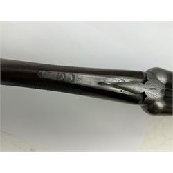 SHOTGUN CERTIFICATE REQUIRED - English 12-bore double trigger side by side double barrel shotgun serial no. 147696 