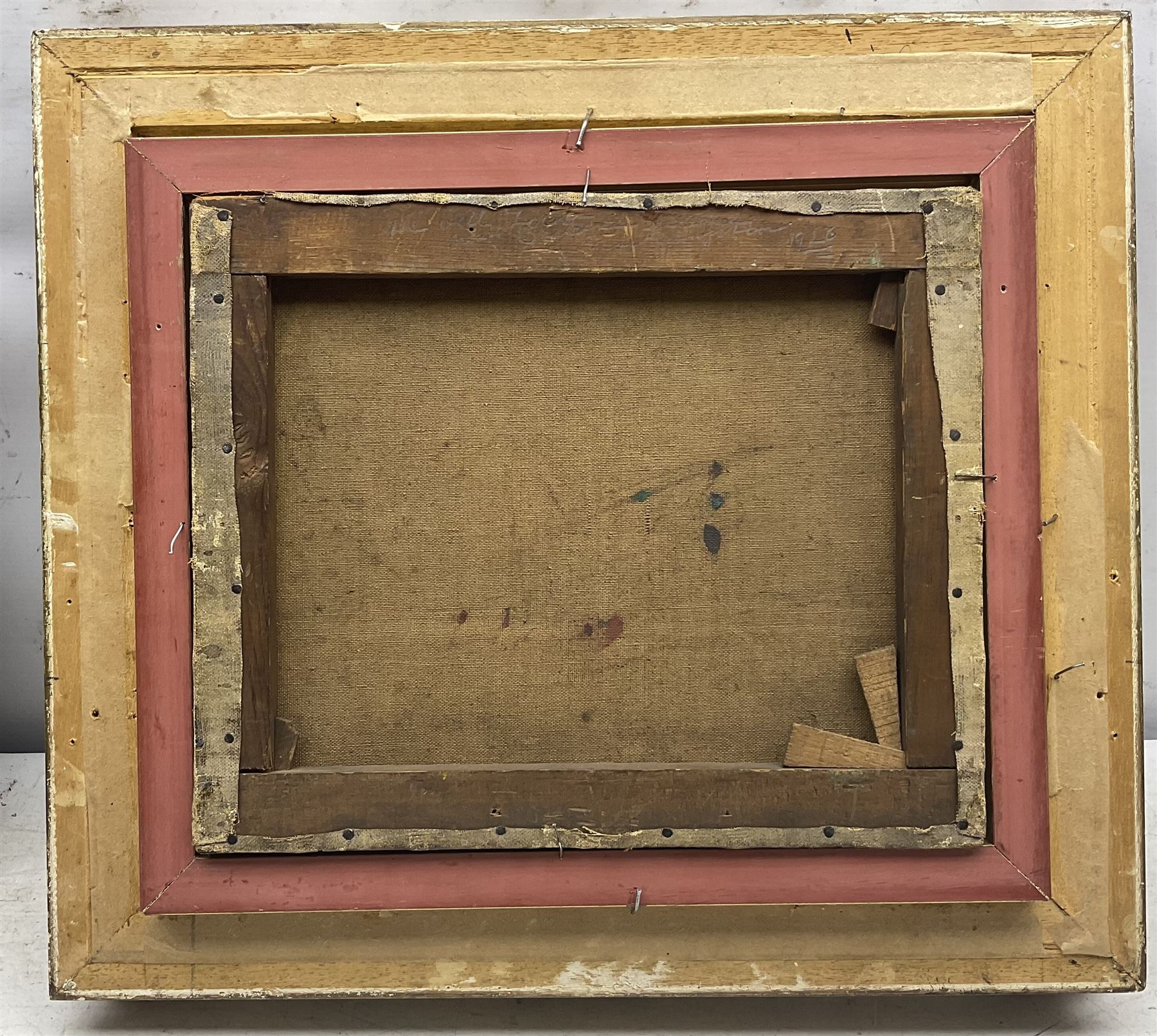 William Greaves (British 1852-1938): 'The Old Lock', oil on board signed, indistinctly inscribed and dated 1926 verso 24cm x 29cm