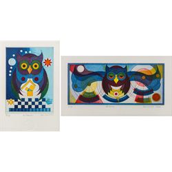 Hans-Joachim 'Jockel' Reisner (German 1938-2023): 'The Master' and 'Libra', two coloured e...