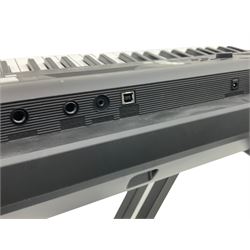 Yamaha PSR E363 keyboard, with stand, foot pedal and instructions