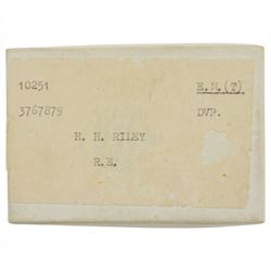 To: 3767879 Dvr H.H. Riley R.E, Territorial Efficiency Medal in box of issue and another to 4077599 Rfn. J.H.Hannam R.B.