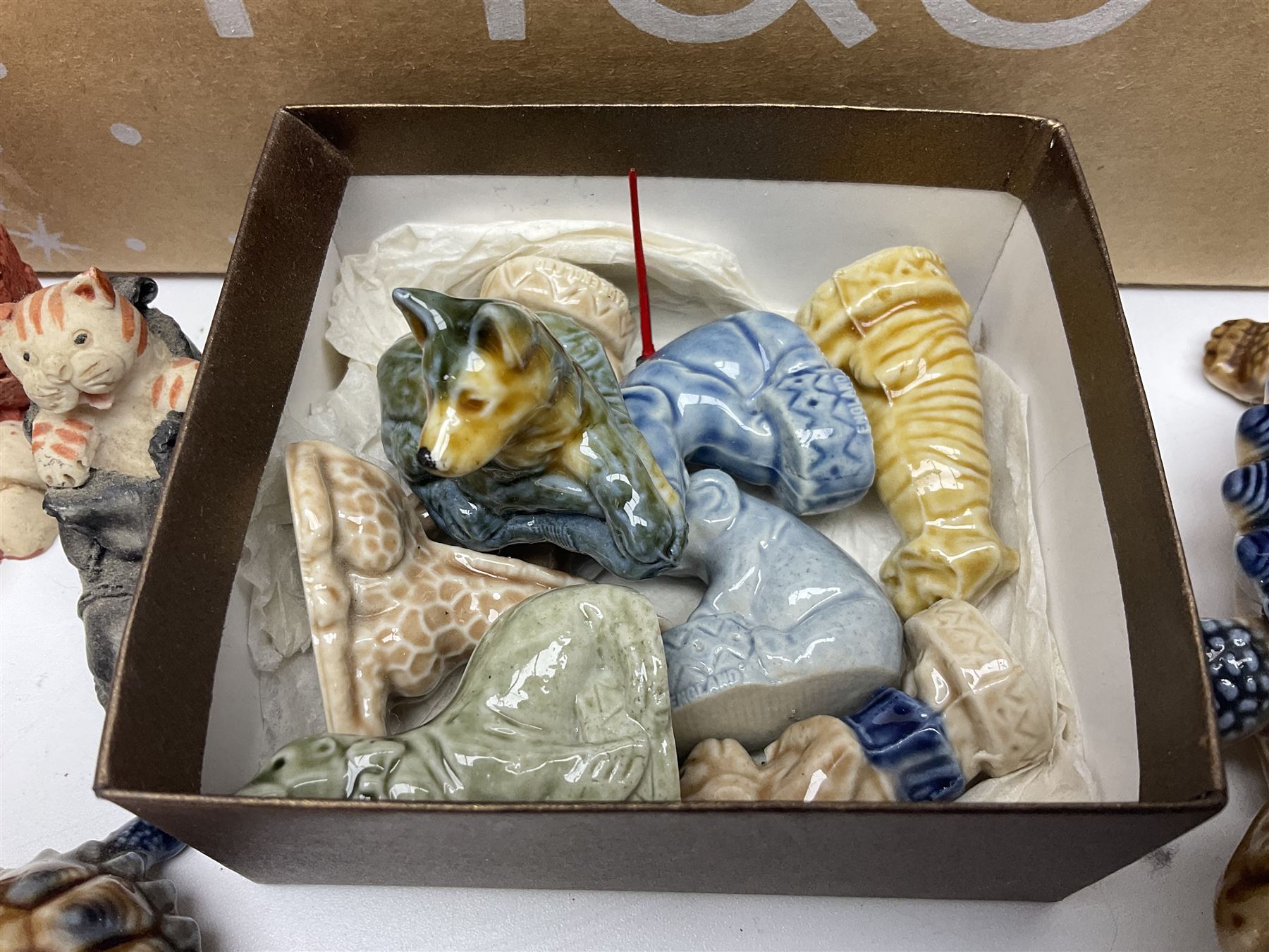 Large collection of Wade Whimsies and other similar animal figures 