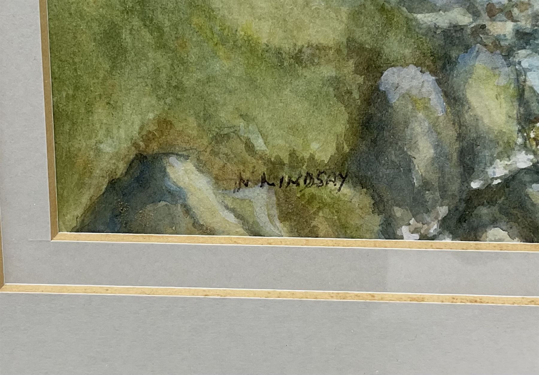 Norma Lindsay (Northern British 20th Century): Whitby Woodland Scenes, three watercolours signed max 33cm x 23cm; Sue Morton (British 20th Century): 'Featherbed Lane - Aislaby', watercolour signed, titled verso 20cm x 19cm (4)