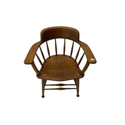 Early 20th century oak Captains desk chair