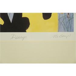 Mackenzie Thorpe (British 1956-): 'Daisys', limited edition colour lithograph signed titled and numbered 385/750 in pencil with blindstamp 44cm x 35cm