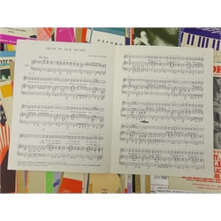  Collection of 1960s and later Sheet Music including James Bond, The Shadows, The Beatles, Vera Lynn, Stevie Wonder and others (qty)  