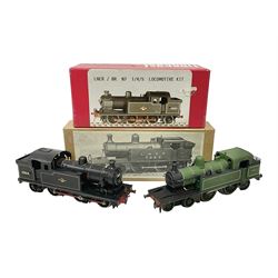 ‘00’ gauge - two kit built steam locomotives comprising Class N7 LNER/BR 1/4/5 0-6-2T no.69614 finished in BR black with South Eastern Finecast box; Class C12 GNR/LNER/BR 4-4-2T no.1527 finished in GNR green with plain brown box labelled ‘Finecast’ (2) 