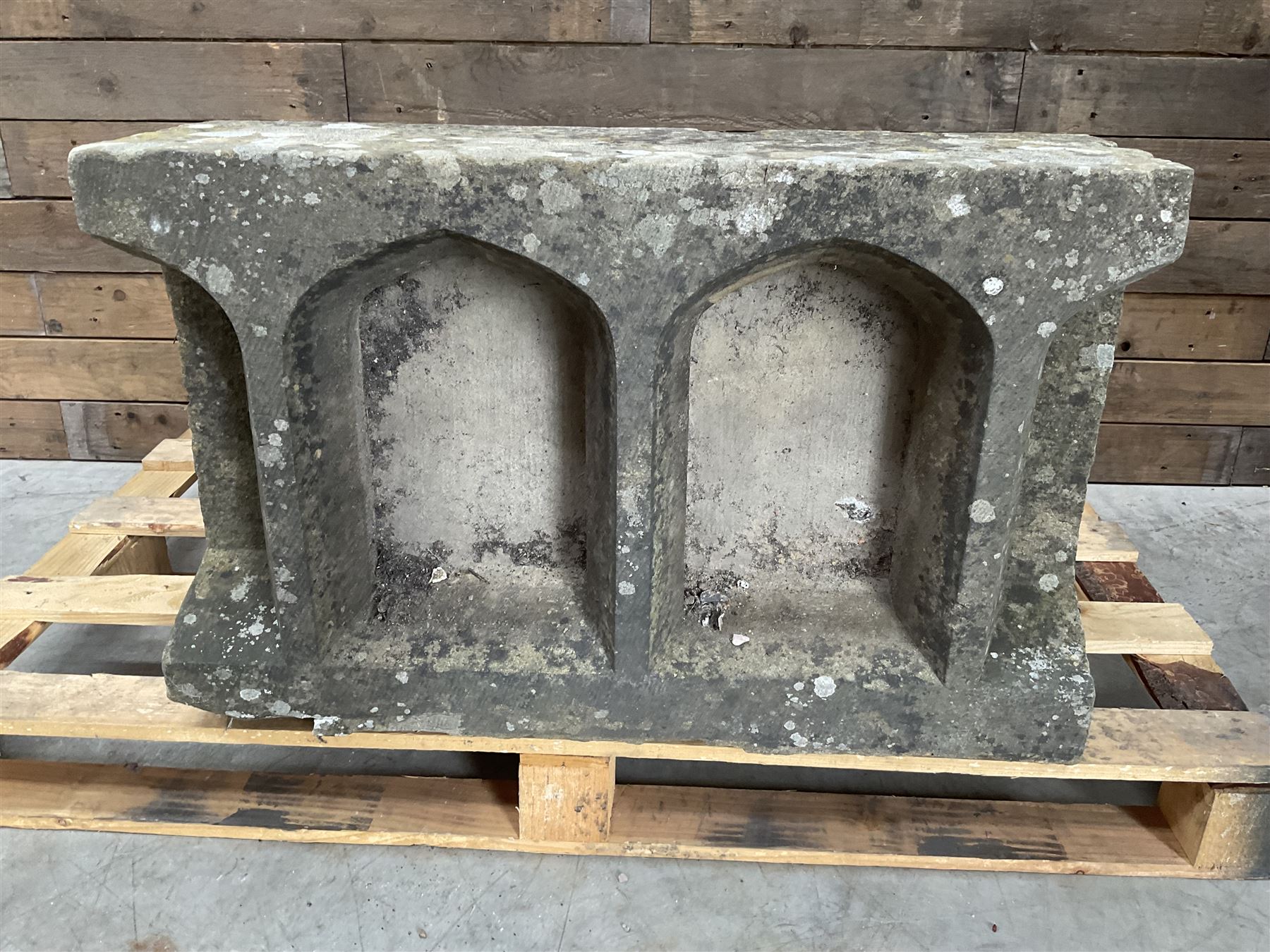 18th century carved sttone balustrade section