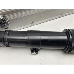 Olympus 'OM-System Zuiko MC Auto-T 1:11 f=1000mm' lens serial number 103010, in carry case