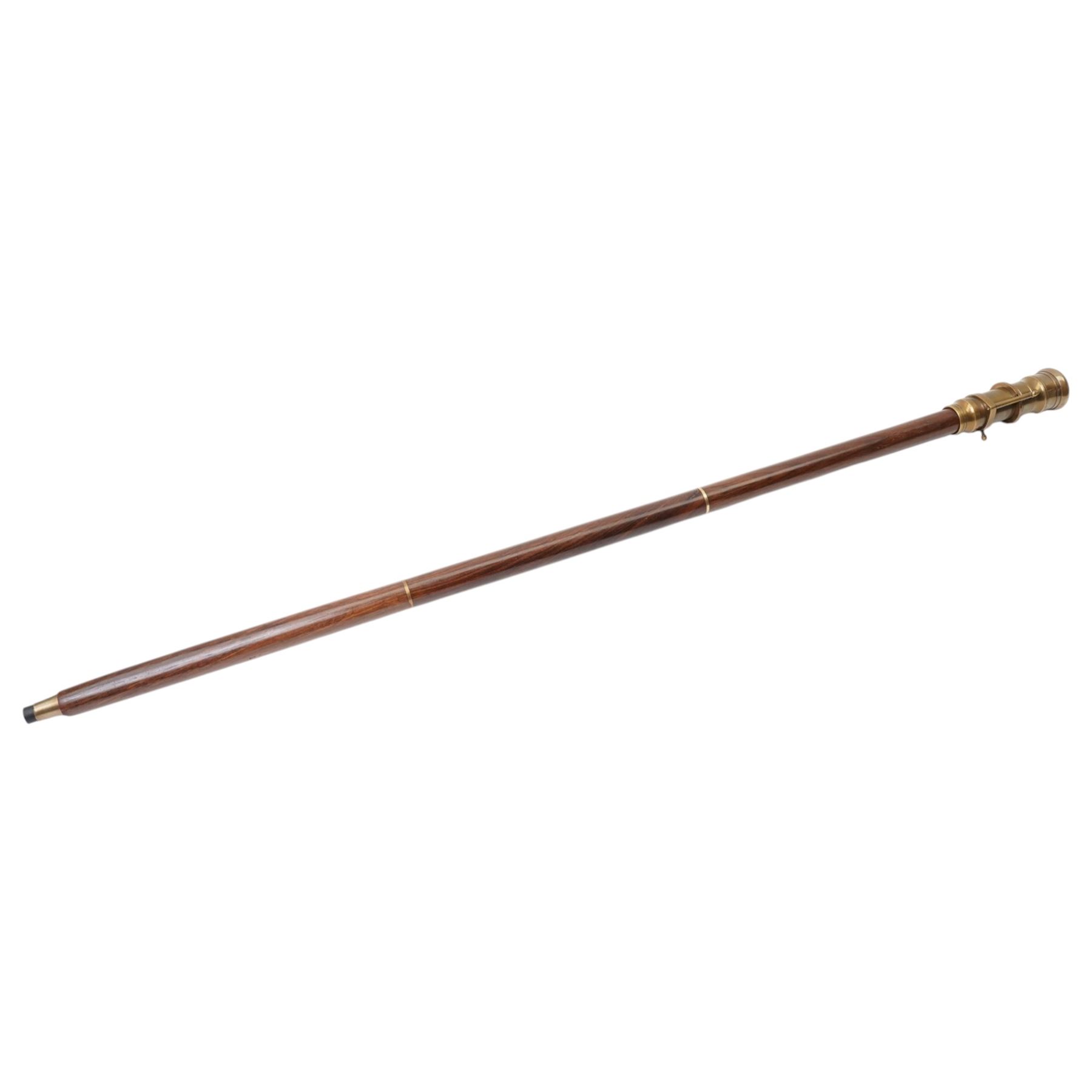 Reproduction walking stick with 'telescopic' attachment, W96cm