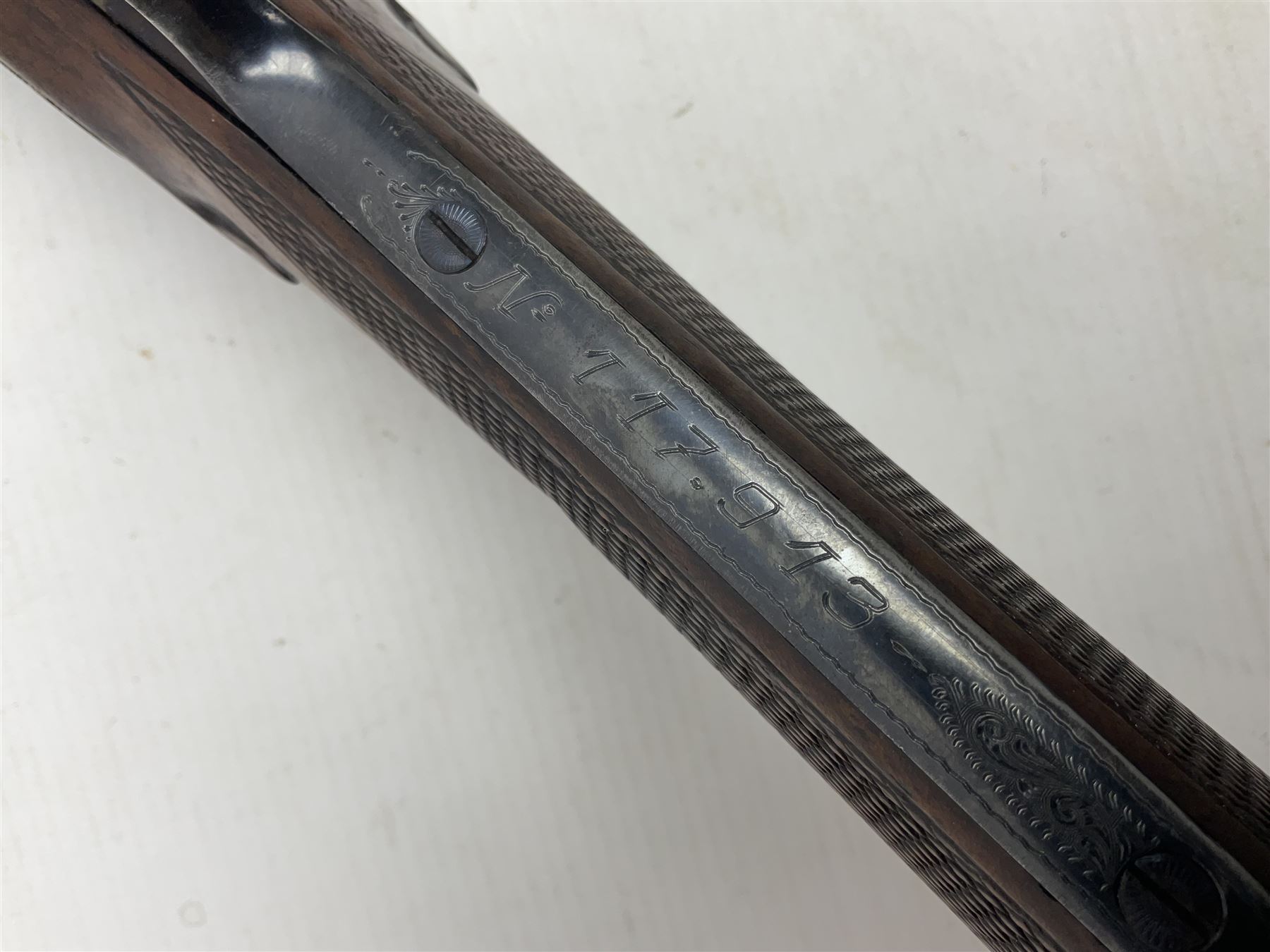 SHOTGUN CERTIFICATE REQUIRED - Spanish Laurona 12-bore double barrel side-by-side sidelock ejector sporting gun with 70cm (27.5