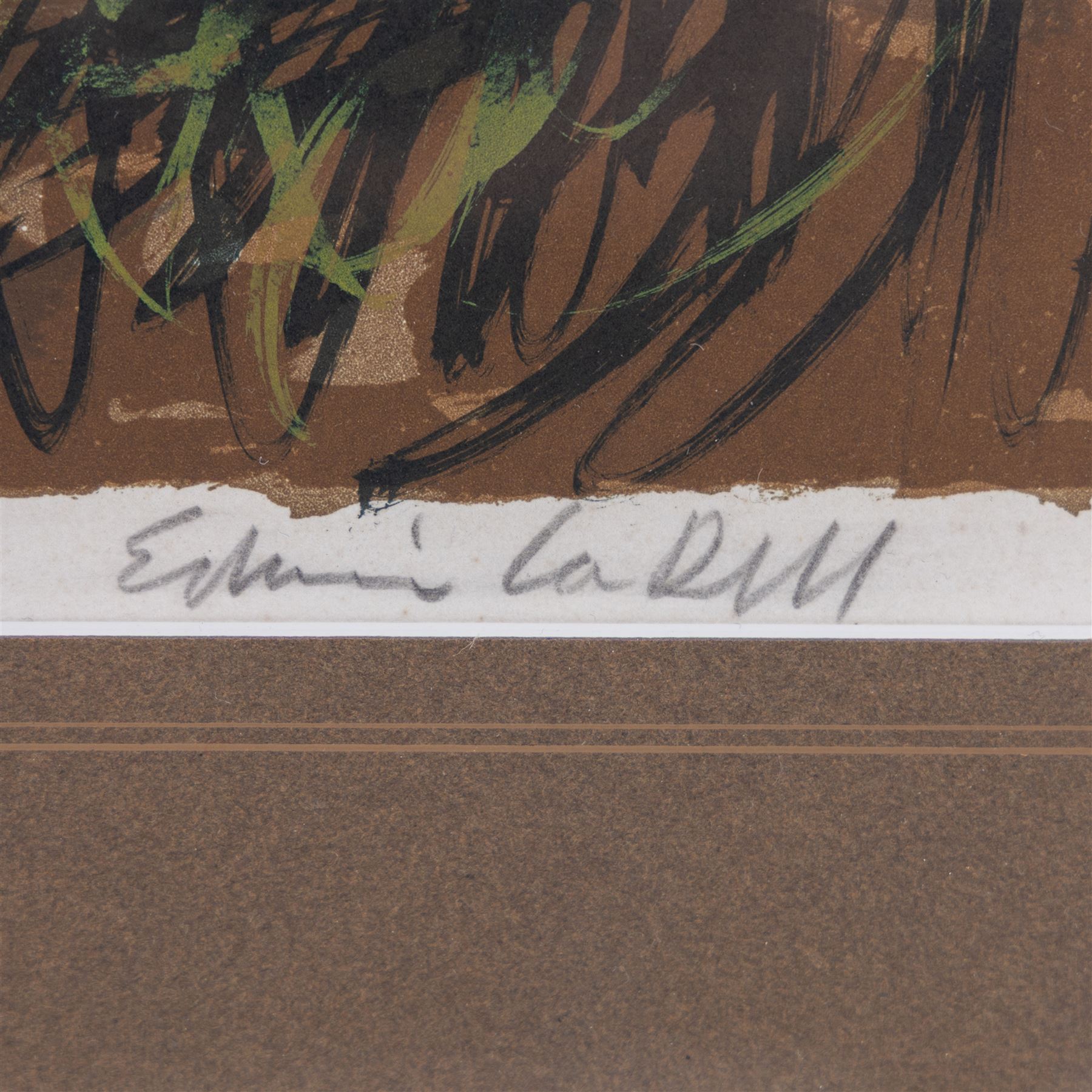 Edwin La Dell (British 1914-1970): 'Ampleforth' Yorkshire, limited edition colour lithograph signed titled and numbered 3/100 in pencil 38cm x 56cm