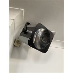 Disco equipment - Four Peavey Impulse 1012 2000W speakers, two Polaris disco lights, two stainless disco lights, laser light and disco ball- LOT SUBJECT TO VAT ON THE HAMMER PRICE - To be collected by appointment from The Ambassador Hotel, 36-38 Esplanade, Scarborough YO11 2AY. ALL GOODS MUST BE REMOVED BY WEDNESDAY 15TH JUNE.