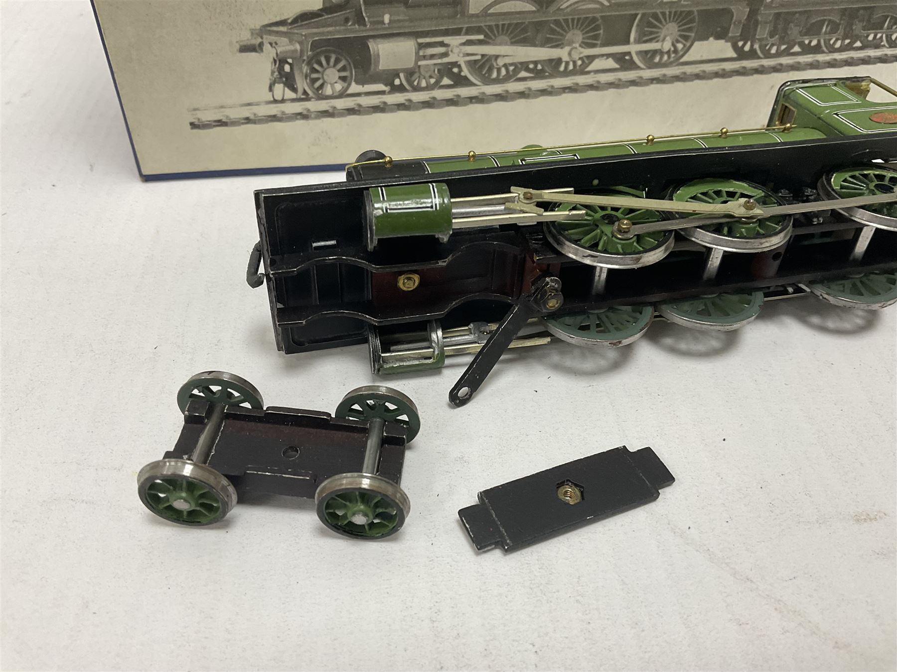 DJH Models - two kit built ‘00’ gauge models comprising K8 CR LMS BR Class 439 0-4-4T no.15189 locomotive in crimson and HR/LMS Jones Goods 4-6-0 no.103 locomotive and tender in HR green; in original boxes 