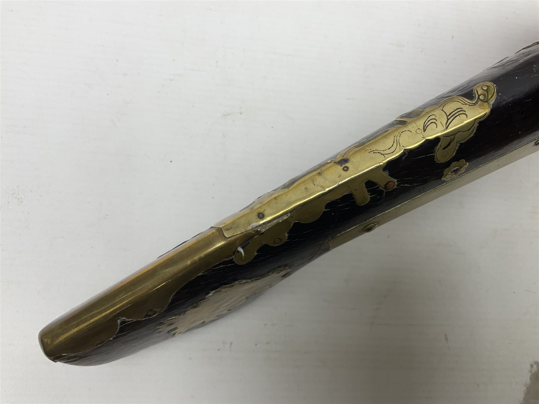 Japanese matchlock musket approximately .45 cal., Edo period (1603-1868), the 66cm(26