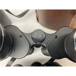 Six cased pairs of Pentax binoculars, comprising 10x50 Field, no. 604, Asahi 7x50, Asahi 10x50, Asahi 8x40, Asahi 16x50,  Asahi 10x50 No. 62611