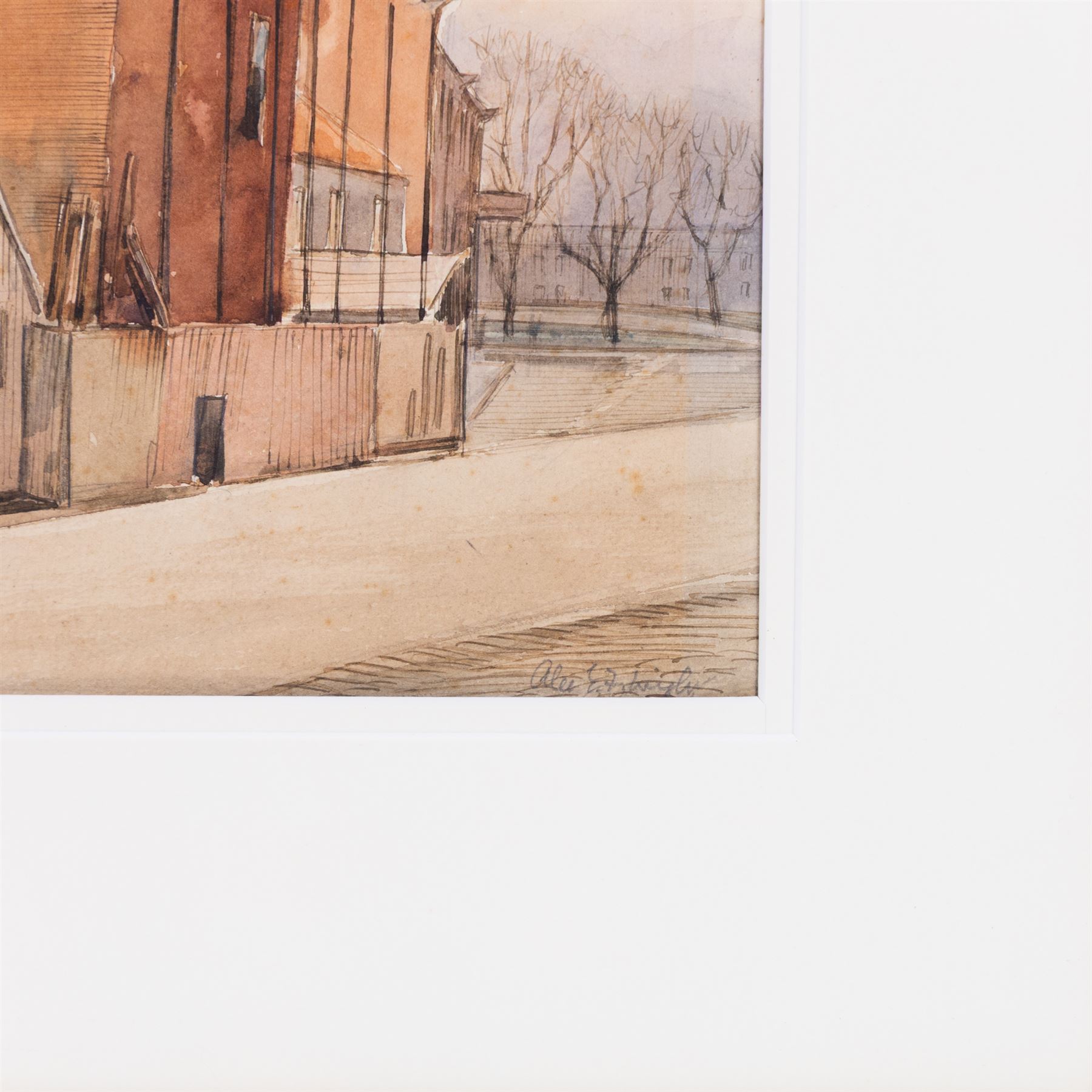 Alec Wright (British 1900-1981): Stokely Views and others, six watercolours variously signed and inscribed verso, approx 40cm x 30cm (6)