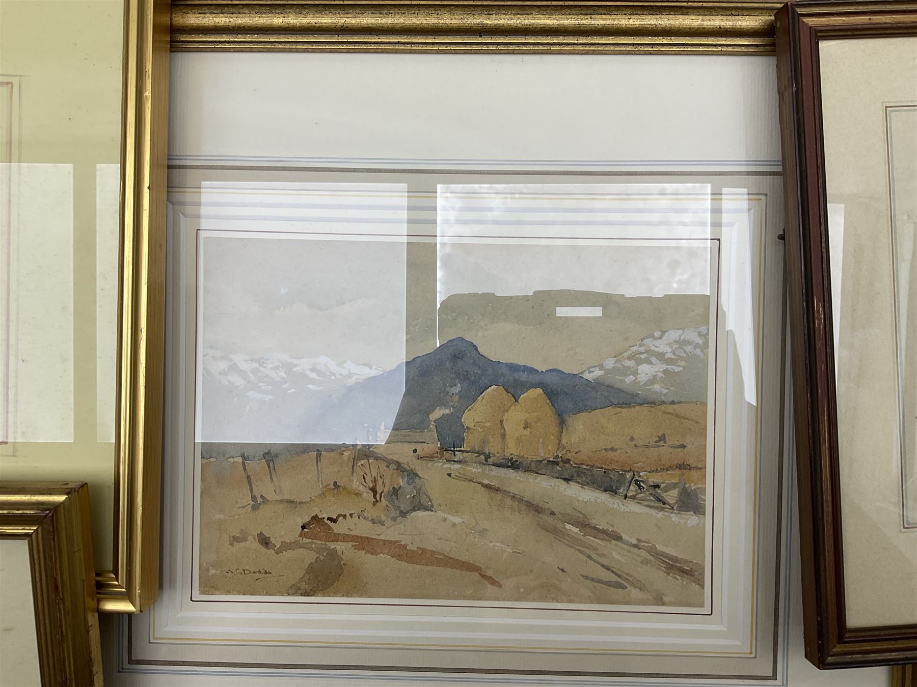 Collection of original watercolours, artists to include Joseph Haslam Hawkswoth (British 1827-1908), Norman Wilkinson, Moffat Peter Lindner (British 1852-1949), Albert Charles Dodds, Miller Smith etc (13)