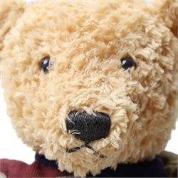Steiff for Mulberry Teddy Bear, articulated bear wearing a striped Mulberry jumper, with original box