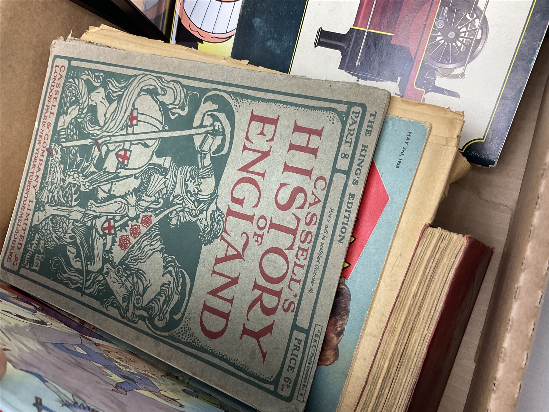 Collection of Rupert Bear annuals together with, two Corgi models, postcards and other ephemera 