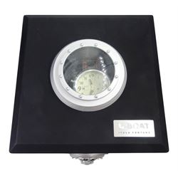 Italo Fontana U-Boat Flightdeck Cas Beige gentleman's stainless steel automatic watch, Ref. 7117, cream dial with Arabic hour markers and three subsidiary dials, on original brown leather strap, boxed with warranty card dated 2014