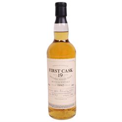 Ardmore, 19 year old Spreyside single malt scotch whisky, 46% vol 700ml, First Cask; distilled 26th February 1990, from cask number 30109, bottle number 32, with certificate