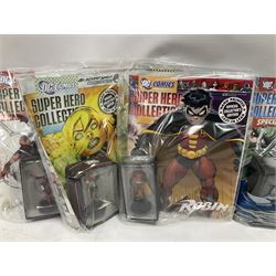 Eaglemoss DC Comics Super Hero Collection - sixteen magazines with models each as issued in unopened plastic bags (16)