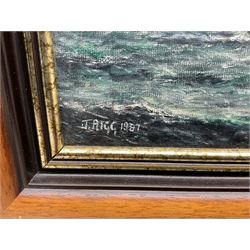 Jack Rigg (British 1927-2023): ST 'Winston Churchill', oil on canvas board signed and dated 1987, titled verso 25cm x 35cm