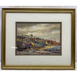 Ethel M Jones (British 19/20th Century): 'Low Tide - Whitby', watercolour signed titled and dated 1934, 18cm x 24cm Notes: Ethel was the wife of Pudsey artist Fred Cecil Jones RBA (1891-1956)