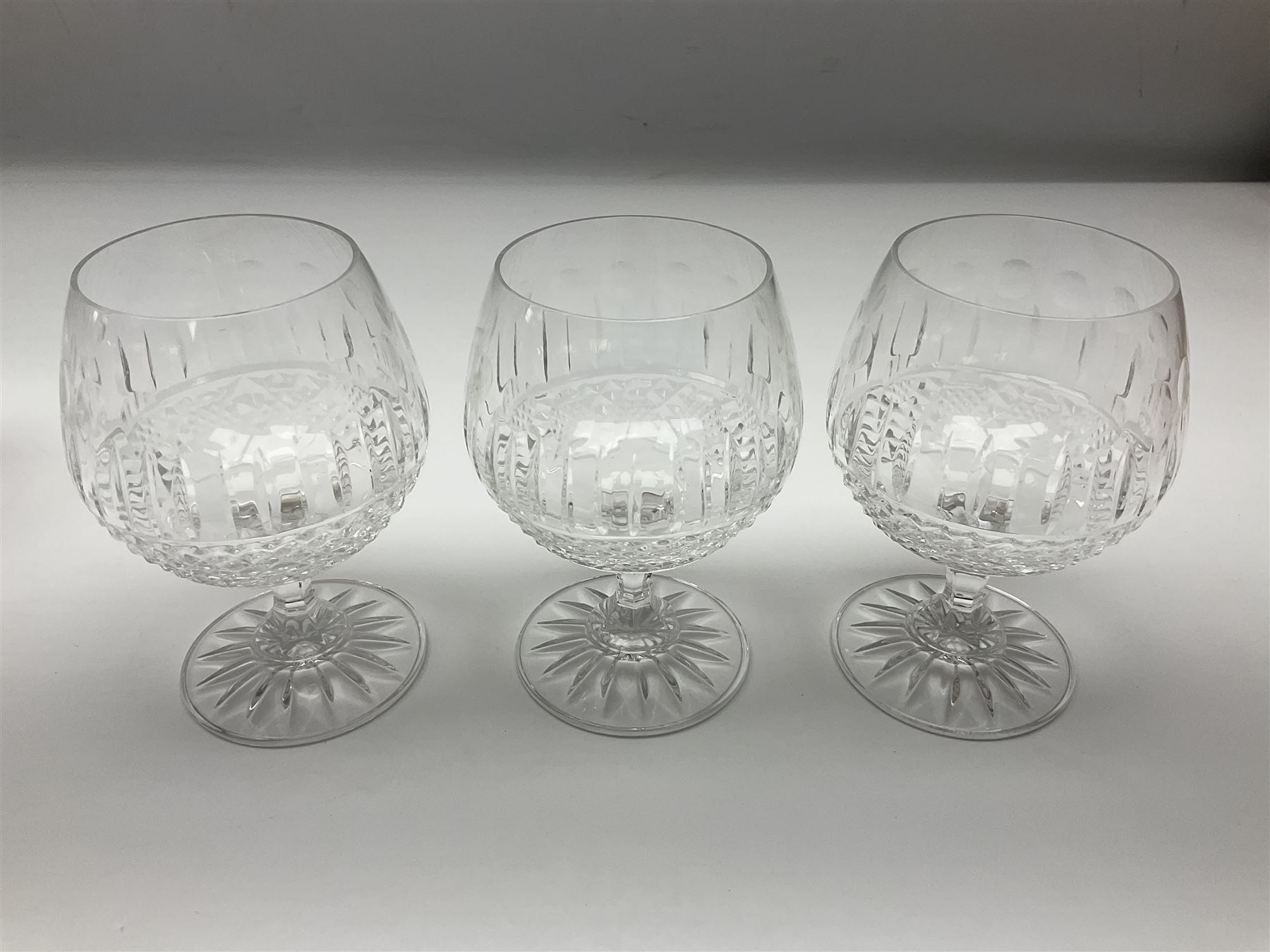 Set of six Waterford Colleen brandy glasses, H13cm
