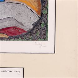 Edward Harris Wolfe (South African 1897-1982): 'Song of Songs', set of twelve limited edition lithographs on silvered paper each signed and numbered 228/250 in pencil, 36cm x 26cm, in matching frames (12)