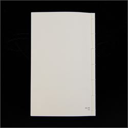 Alice Aldis (British 2002-); 'Toilet Paper Ornamentation - Collection One', hand-bound catalogue; together with three transfer-printed plates, largest D20cm 