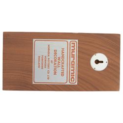 Three Hornsea Muramic handcrafted wall plaques, comprising Spaceman, Jester and Maharajah on Elephant, designed by John Clappison, H21cm, W10cm