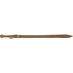 French Bayonet, with metal scabbard, together with two other bayonets, Kyhber sword and other swords and weapons 