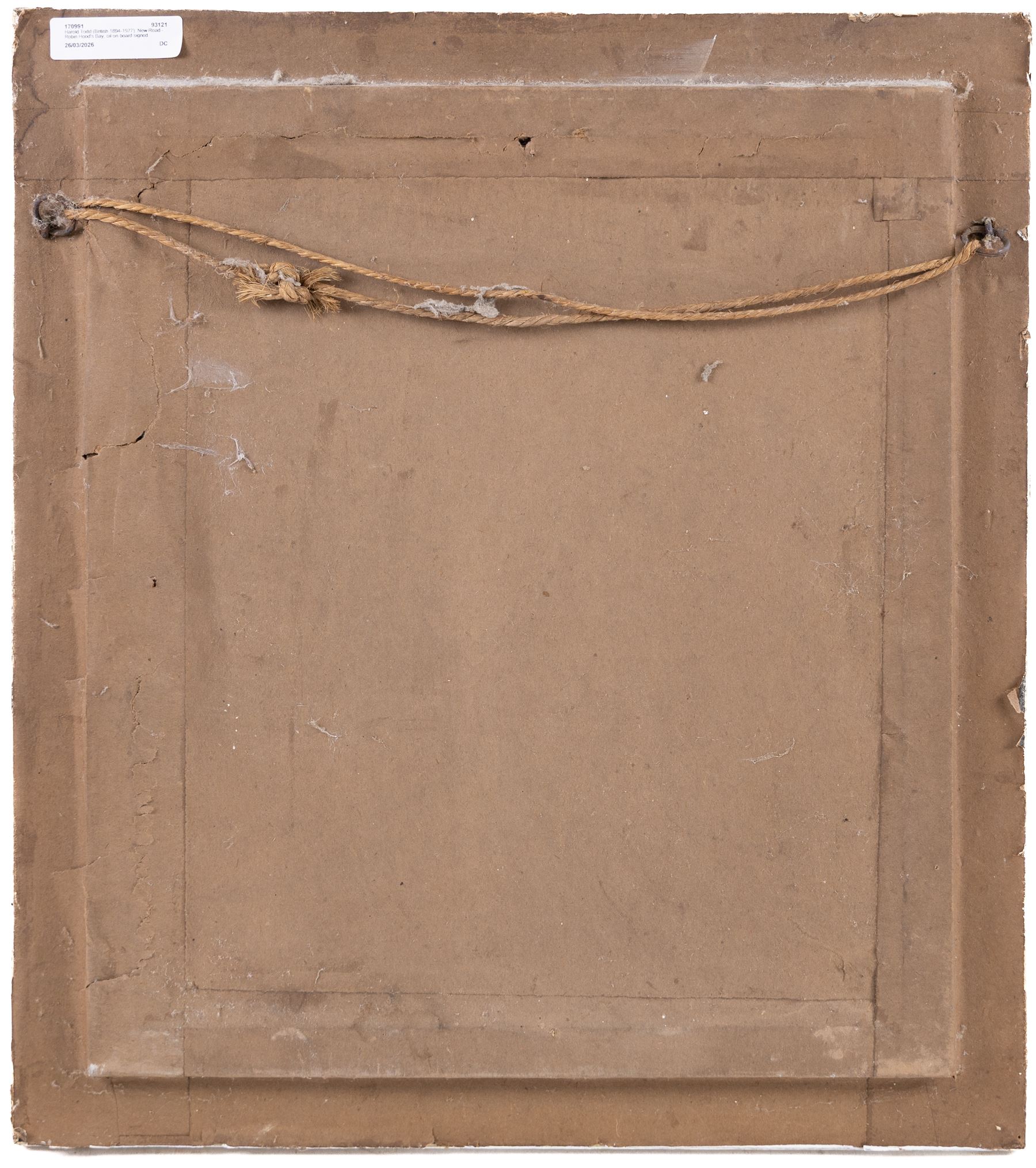 Harold Todd (British 1894-1977): New Road - Robin Hood's Bay, oil on board signed 35cm x 30cm 