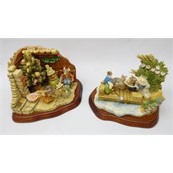  Two Border Fine Arts limited edition Brambly Hedge Tableau 'Sea Story' B0755 and 'Merry Midwinter' B0782 (signed by Jill Barklem to base) editions 198/500, in original boxes with certificates (2)  